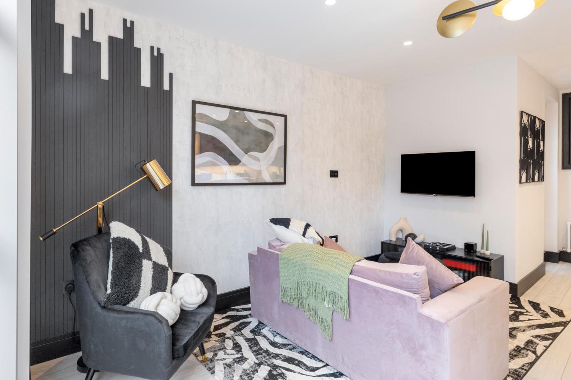 Ferienwohnung Unwind In Style 2Br With Cozy Backyard For Groups London Exterior foto