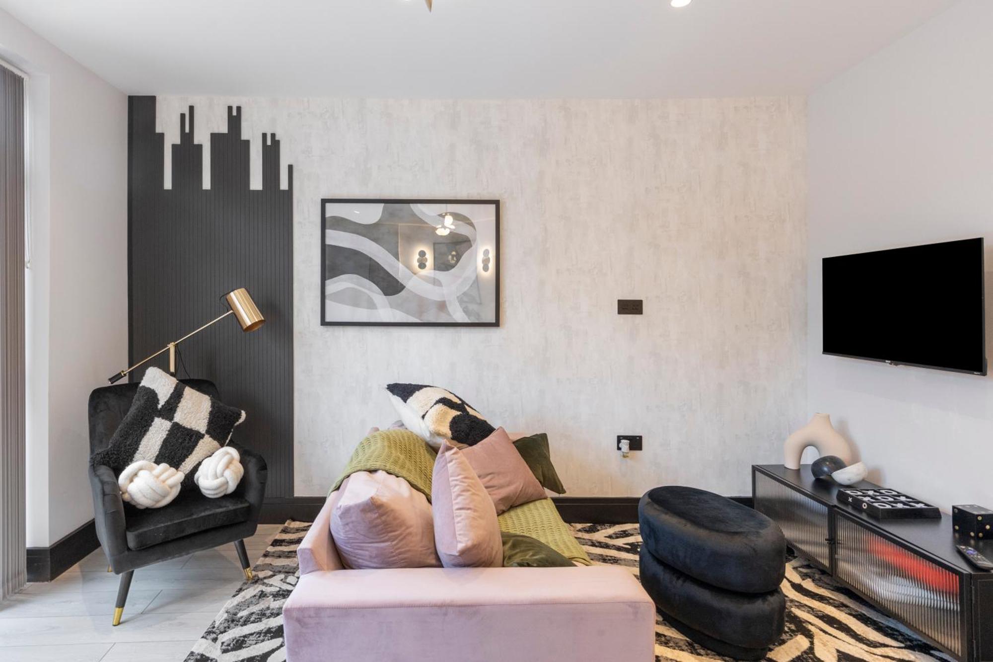 Ferienwohnung Unwind In Style 2Br With Cozy Backyard For Groups London Exterior foto